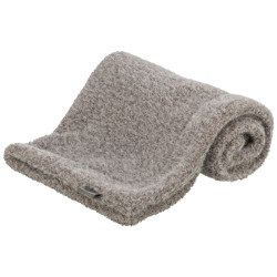 Deka Wooly, vlněný fleece, šedohnědá