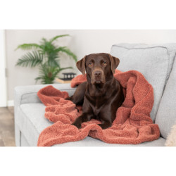 Deka Wooly, vlněný fleece, rezavá