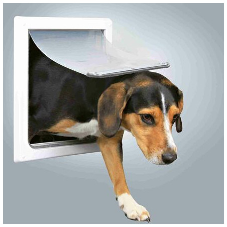 Průchozí dvířka pro psy S-M dvoucestné 30 x 36 cm