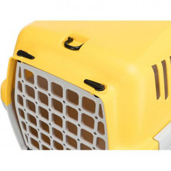 Transportní box Capri 1, XS: 32x31x48cm, sv. šedá/žlutá