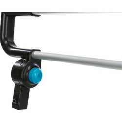 Horní mřížka k 13201 univerzální mříž, 92 × 27 × 4 cm, světle šedá/stříbrná