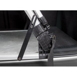 Univerzální zadní mřížka/mění kufr v přepravku 94 -114 x 69 x 53 cm, světlešedá/stříbrná