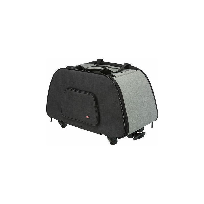 Cestovní kabela na kolečkách černo/šedá 34x43x67 cm