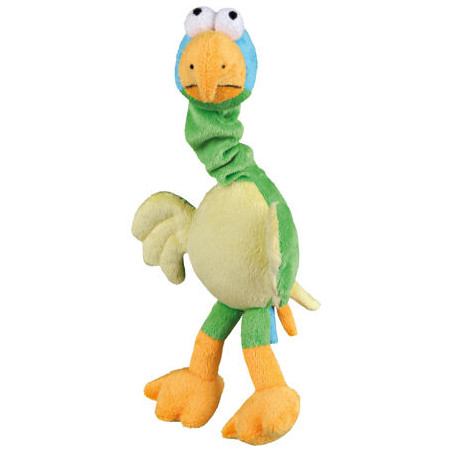 Plyšový pták s natahovacím krkem, se zvukem 30 cm