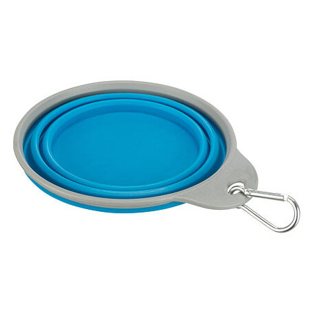 Cestovní silikonová miska s pevným okrajem 0,5 l/14 cm