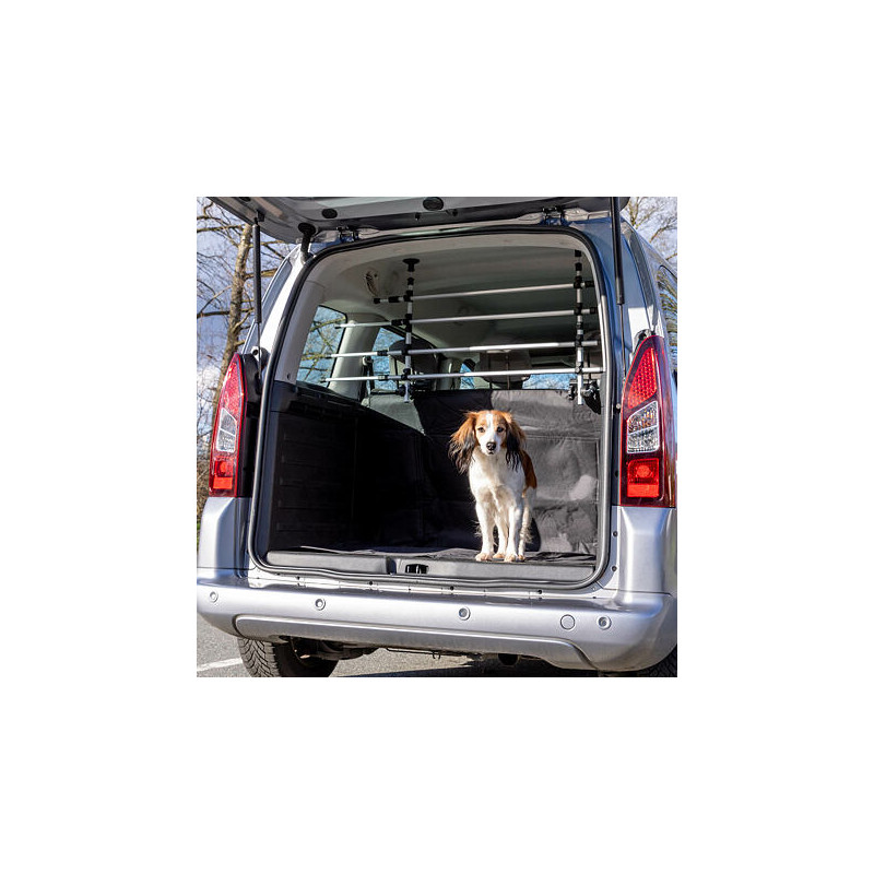 Mříž do auta, šíře: 105-172cm výška: 46-60cm, stříbrná