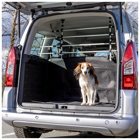 Mříž do auta, šíře: 105-172cm výška: 46-60cm, stříbrná