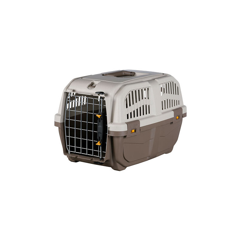 Transportní přepravka SKUDO 1, XS, 30x32x49 cm, tmavě šedá/písková