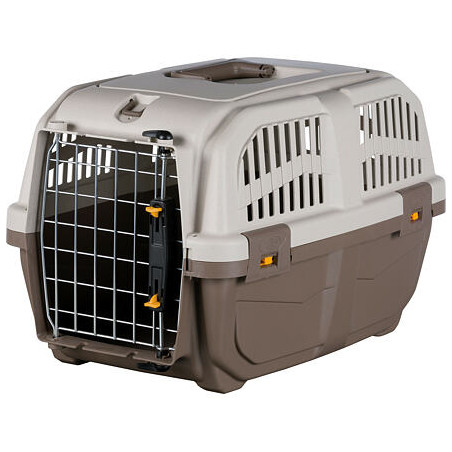 Transportní přepravka SKUDO 1, XS, 30x32x49 cm, tmavě šedá/písková