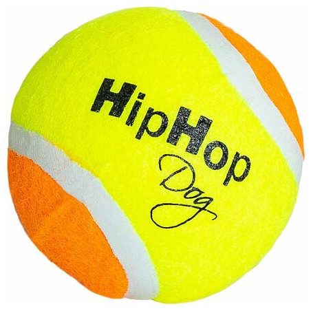 Tenisový míč plněný, plovoucí 6,5 cm HIPHOP DOG