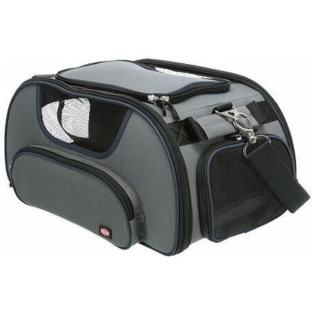 Transportní taška WINGS, do letadla, 28 x 23 x 46cm, šedá/modrá