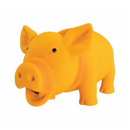 Prasátko plněné 16cm, se zvukem, latex, HipHop