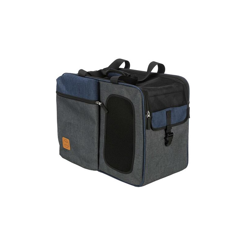 Batoh a nosítko TARA 2v1, 25 x 38 x 50 cm, šedá/modrá