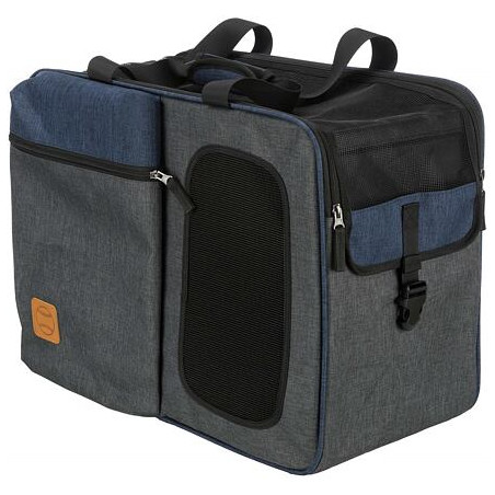 Batoh a nosítko TARA 2v1, 25 x 38 x 50 cm, šedá/modrá