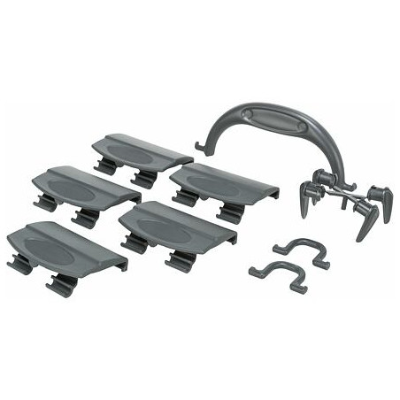 Madlo, svorky a zámky ke Capri 1-3, tmavošedá