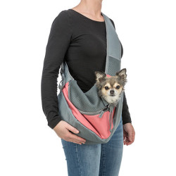 Front Sling - přední nosítko/taška, 50 x 25 x 18 cm, růžová/šedá(max. 5kg)