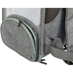 Transportní batoh CHLOE, 39 x 43 x 27 cm, do 8 kg, světlešedá