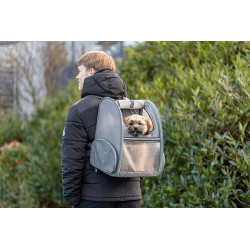 Transportní batoh CHLOE, 39 x 43 x 27 cm, do 8 kg, světlešedá