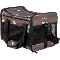 Transportní taška ADRINA, 26 x 27 x 42 cm, do 7 kg, hnědá