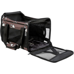 Transportní taška ADRINA, 26 x 27 x 42 cm, do 7 kg, hnědá