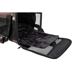 Transportní taška ADRINA, 26 x 27 x 42 cm, do 7 kg, hnědá