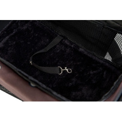 Transportní taška ADRINA, 26 x 27 x 42 cm, do 7 kg, hnědá