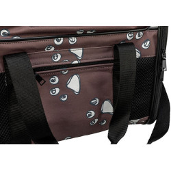 Transportní taška ADRINA, 26 x 27 x 42 cm, do 7 kg, hnědá