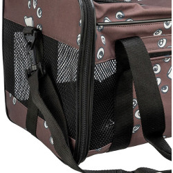 Transportní taška ADRINA, 26 x 27 x 42 cm, do 7 kg, hnědá