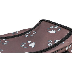 Transportní taška ADRINA, 26 x 27 x 42 cm, do 7 kg, hnědá