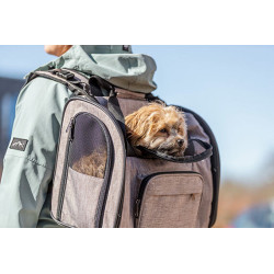 Transportní batoh SHIVA, 41 x 30 x 21 cm, do 8 kg, hnědá/béžová