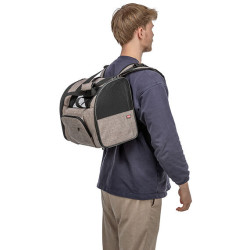 Transportní batoh SHIVA, 41 x 30 x 21 cm, do 8 kg, hnědá/béžová