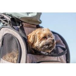 Transportní batoh SHIVA, 41 x 30 x 21 cm, do 8 kg, hnědá/béžová