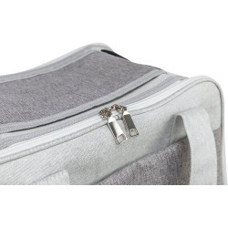 Transportní taška LIBBY, 25 x 27 x 42 cm, do 7 kg, šedá
