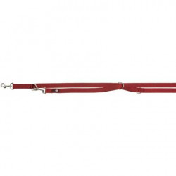 Vodítko PREMIUM prodlužovací 2m/25mm (L-XL), burgund - DOPRODEJ